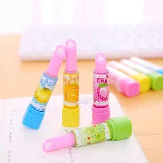 ยางลบทรงลิปสติกลายการ์ตูน คละสีคละลาย พร้อมส่ง ยางลบดินสอ ยางลบน่ารักๆ