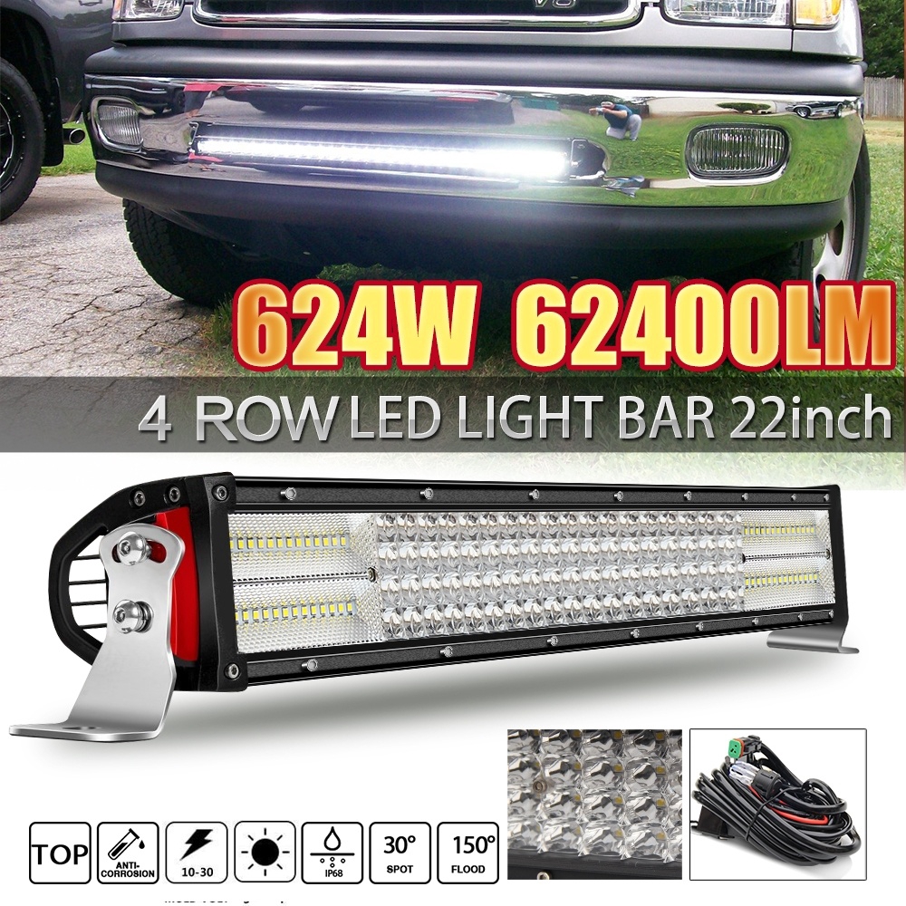 2X 7"inch 36W CREE LED Work Light Bar Flood Lights Driving 4WD Offroad Truck SUV