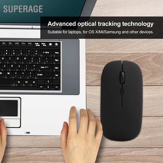 Superage Mouse Black Wireless Bluetooth 5.0 Silent Office for OS X/Mi/Samsung Laptop Tablets