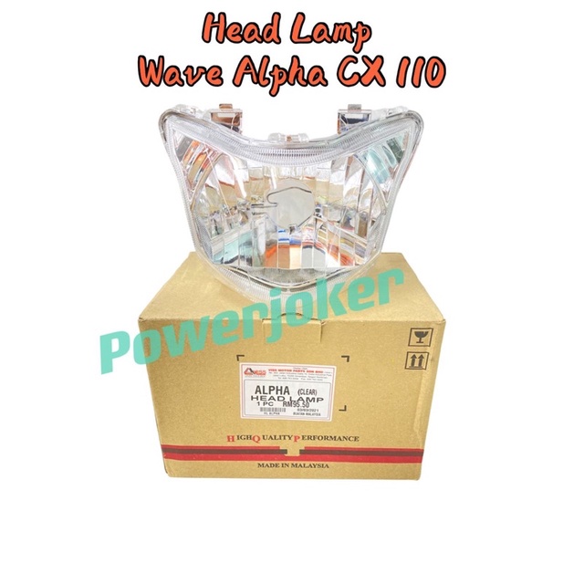 Wave Alpha CX110 / CX 110 - ไฟหน้า Lampu Depan Clear