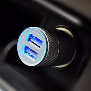 อุปกรณ์ชาร์จไฟ USB 2 ช่อง ในรถยนต์ Car Lighter Socket Charger