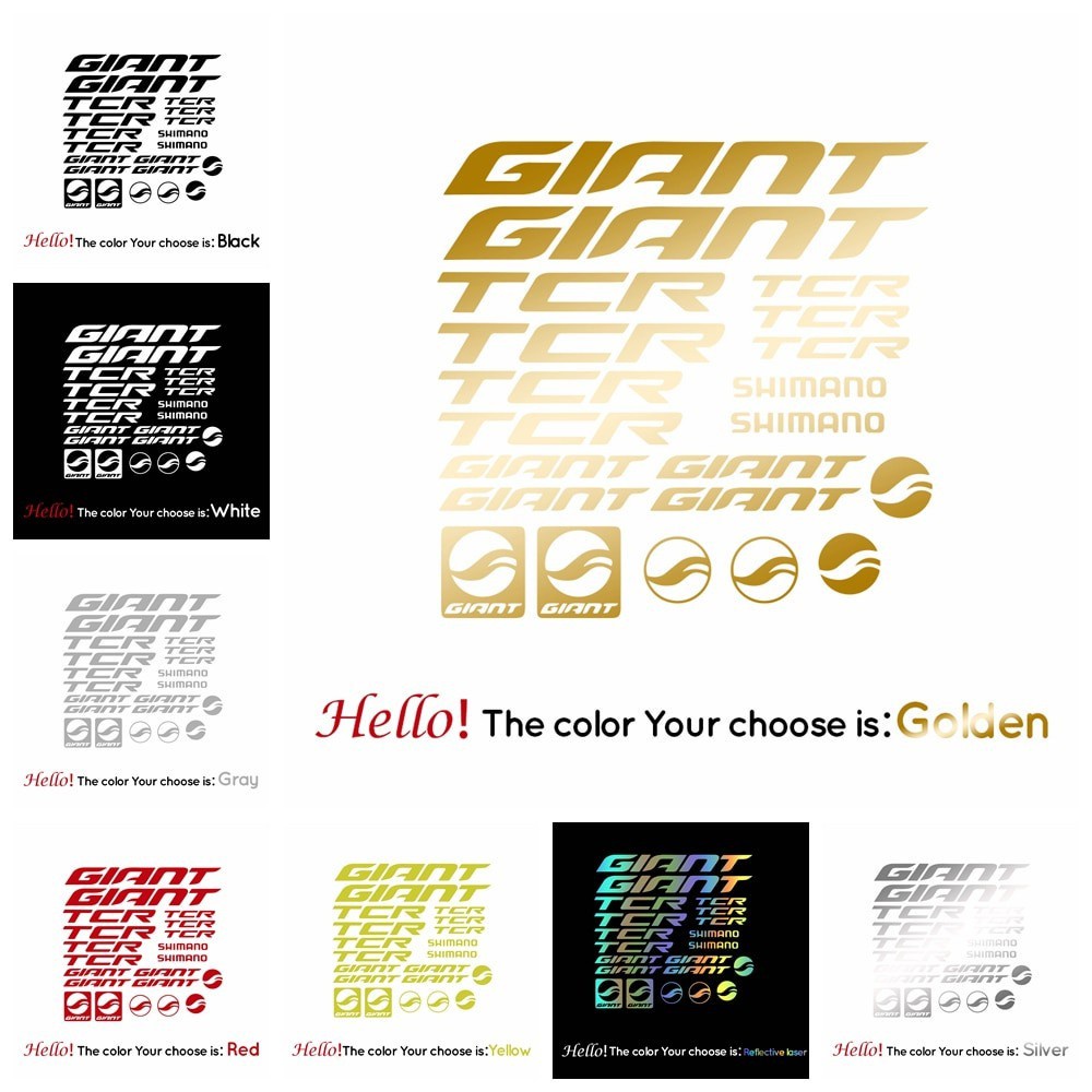 สติกเกอร์ตกแต่งจักรยานกรอบ Decals สะท้อนแสง ชุดวินิล DIY