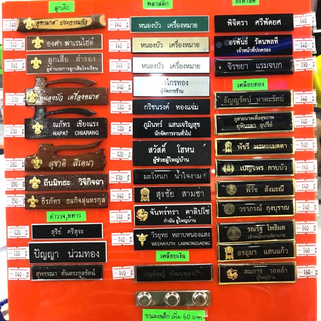 ป้ายชื่อกระทรวงต่างๆลูกเสือนักเรียน (ชุดที่2) 21-35