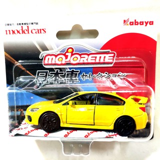 รถเหล็ก Majorette ซูบารุ สีเหลือง Subaru WRX STI Street Car Yellow  (แพ๊คญี่ปุ่น)