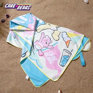 (พร้อมส่ง🌈)  ผ้าเช็ดตัวไมโครไฟเบอร์ ลายแคร์แบร์ carebears ผ้าคลุมตัว ผ้าเช็ดตัวพกพา