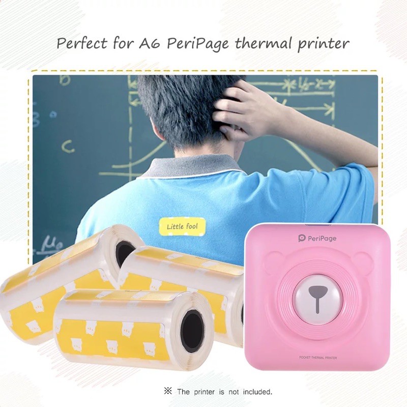 กระดาษสติ๊กเกอร์ peripage 5015 Peripage สติ๊กเกอร์เเท้ รูปที่ 2