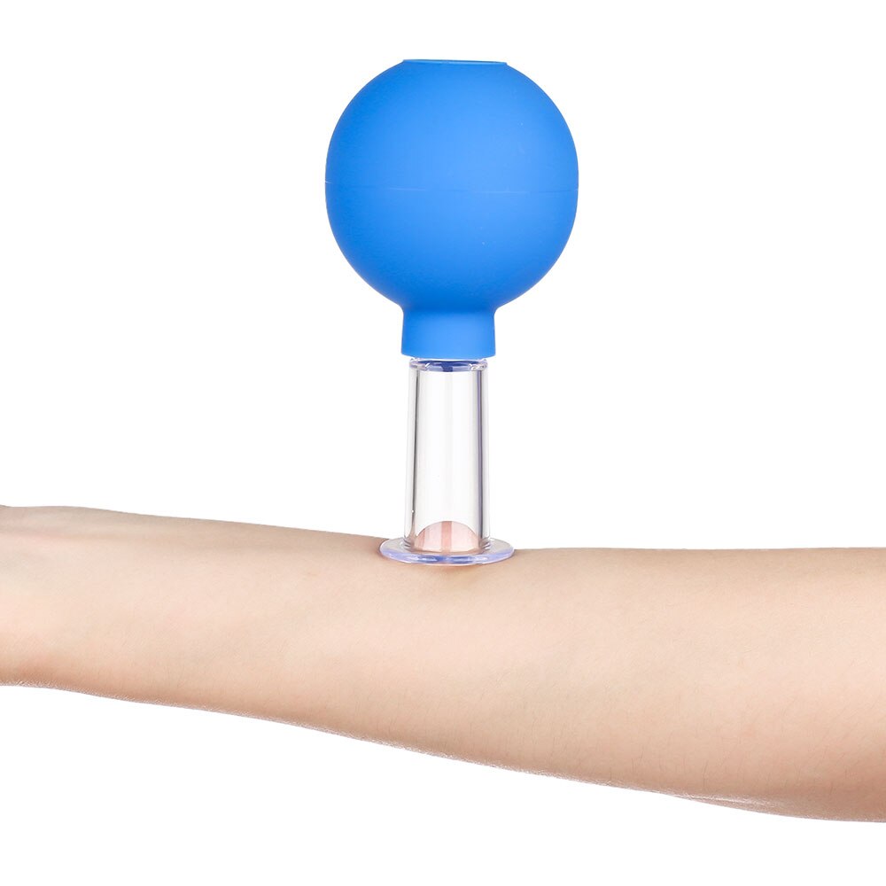 Please COD 4Pcs Vacuum Cupping Plastic Cups Set Rubber Head Face Cupping Anti Cellulite Massage