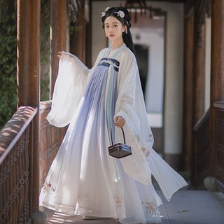 👑 ชุดจีนโบราณ 👑Hanfu ฮั่นฟู เครื่องแต่งกายจีน เย็บปักถักร้อย กระโปรงยาว Hanfu ชุดเจ้าหญิง Hanfu🌼🌼🌼