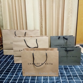 แท้ !! ถุงกระดาษ Charles&amp;Keith / ถุงกระดาษชาร์ลส แอนด์ คีธ