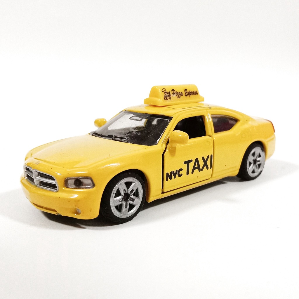 🇯🇵 รถเหล็ก Siku 1435 Dodge Charger US-NYC Taxi (Pizza Express) ของแท้ญี่ปุ่น