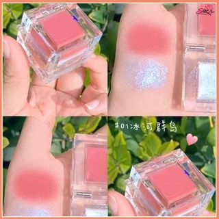 KISS BEAUTY CRYSTAL HIGHLIGHTER BLUSH ไฮไลท์ บลัชออน