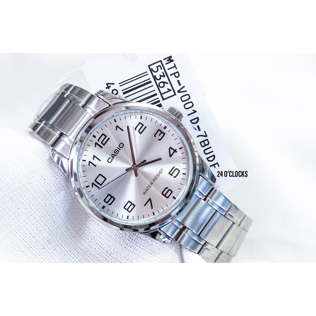 นาฬิกาข้อมือผู้ชาย Casio : ประกัน0 ไม่ใช่ประกันร้าน‼️ - MTP-V001D ,MTP-V001G ,MTP-V001L