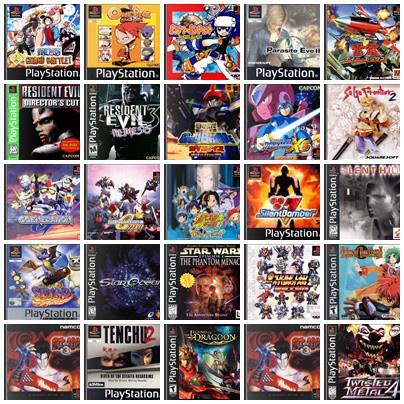เกมส์ PS1 แผ่น CD แจ้งชื่อเกมส์มาเลย ps1 CD backup For  Playstation 1 HARVEST MOON Bloody Roar Crash Metal Takken