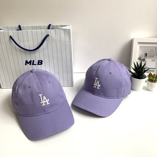 พร้อมส่ง MLB CAP LOGO LA💜🧡🤍💚