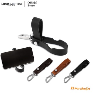 Louis Montini Cowhide Keychain พวงกุญแจหนังแท้ วางโทรศัพท์ได้ Key Organizer KR32