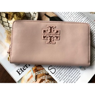 กระเป๋าสตางค์ Tory Burch Plain Leather Long Wallets(56994)