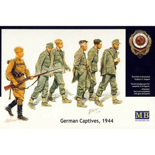 ฟิกเกอร์โมเดล Figure Model 1/35 Master Box MB3517 German Captives, 1944