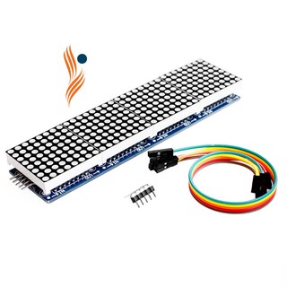 Max 7219 Dot Matrix Arduino ไมโครคอนโทรลเลอร์โมดูลจอแสดงผล 4 In 1