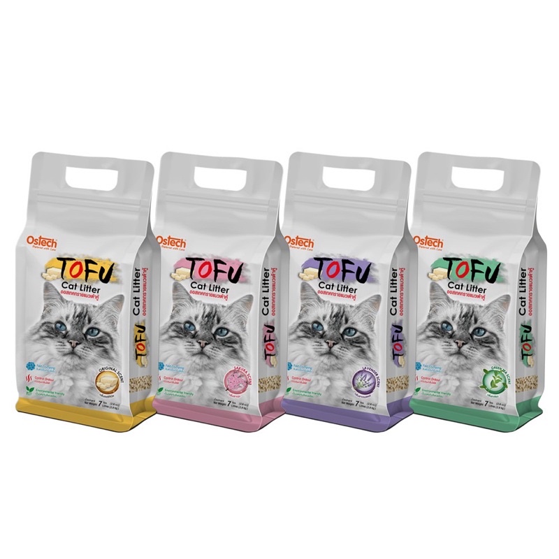 Ostech ออสเทค ทรายแมวเต้าหู้ Tofu ขนาด 7 ลิตร