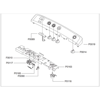 SAMSUNG อะไหล่แท้ศูนย์ แกนทิ้งน้ำ ลูกบิดใน เครื่องซักผ้าซัมซุง DC66-30045A LEVER-SELECTOR ตำแหน่งที่ P0090