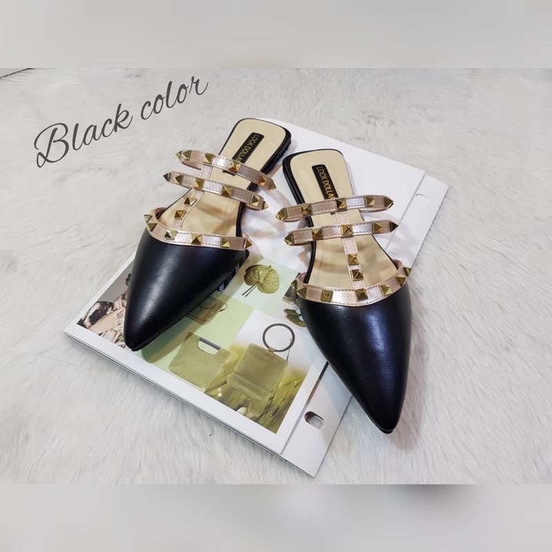 👠รองเท้าไซต์ใหญ่ วาเลนติ งานหรู 41-45 (ไม่มีส้น)