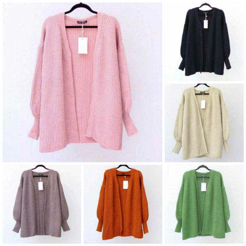 Af031 คาร์ดิแกนมือบอลลูน / เสื้อคาร์ดิแกน nolan