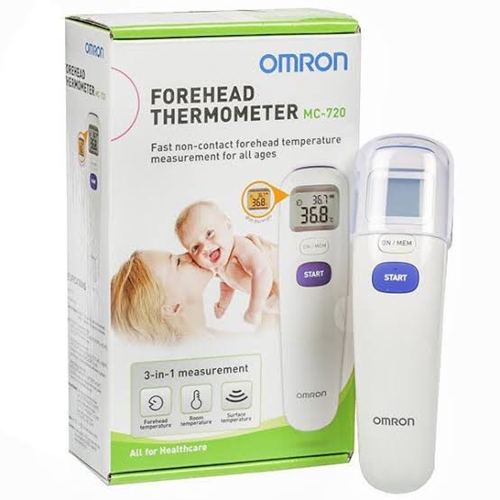 OMRON Infrared Non Contact Forehead Thermometer (MC720) อินฟราเรดเทอร์โมมิเตอร์ เครื่องวัดอุณหภูมิจากหน้าผาก