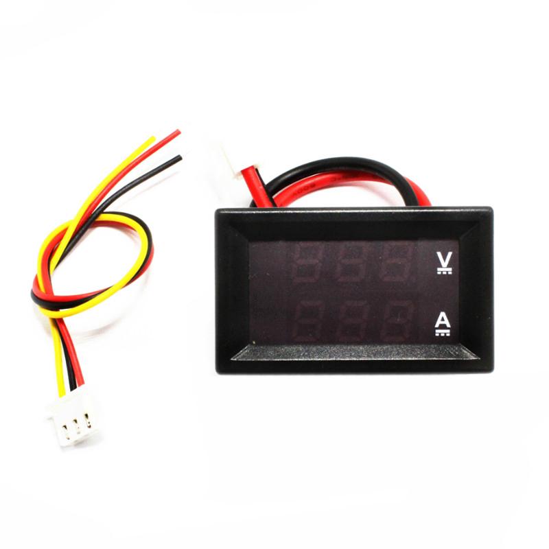 DC 0-100 V 10 A LED DC Dual Display Digital Voltage Current Meter Head