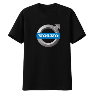 T-shirt  การปรับแต่ง
 เสื้อยืดแขนสั้น คอกลม ผ้าฝ้ายแท้ พิมพ์ลายโลโก้รถยนต์ Volvo 4S แฟชั่นฤดูร้อน สําหรับผู้ชายS-5XL