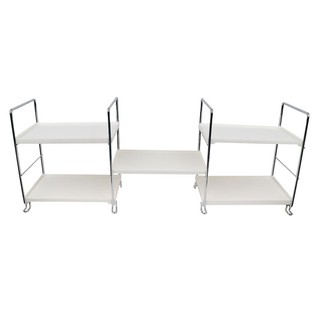 ชั้นวางของอเนกประสงค์ 5 ชั้น SMART LOOK XCB-6440 สีขาว ชั้นวางของในครัว KITCHEN RACK STAINLESS 5TIER WHITE