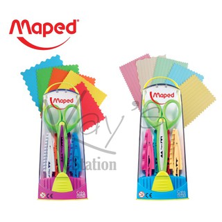 Maped กรรไกรแพทเทิร์น ตัดได้5แบบ ใบตัด 5 แบบ SC / 601005