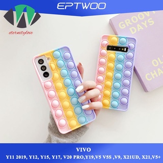 เคสโทรศัพท์มือถือซิลิโคนกันกระแทกสําหรับ Vivo Y20 Y20I Y12S Y30 Y30I Y11 2019 Y12 Y15 Y17 Y19 V20 Pro V5 V5S Y67 V9 V5 Plus X21Ud X21 Pop It Fidget Msxf-01