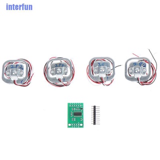 (Interfun) โมดูลเซนเซอร์น้ําหนักมนุษย์ 50 กก. และโมดูลชั่งน้ําหนัก Hx711