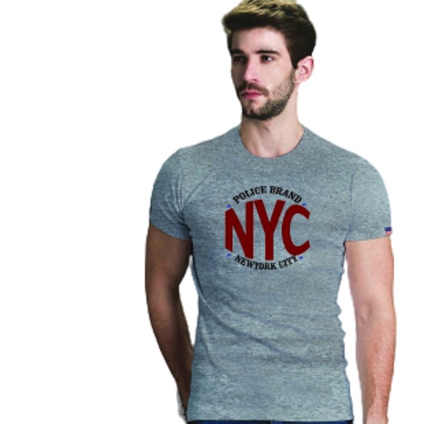 Police เสื้อยืด ลาย NYC ทรง slim fit / เข้ารูป ผ้ายืดตามตัว