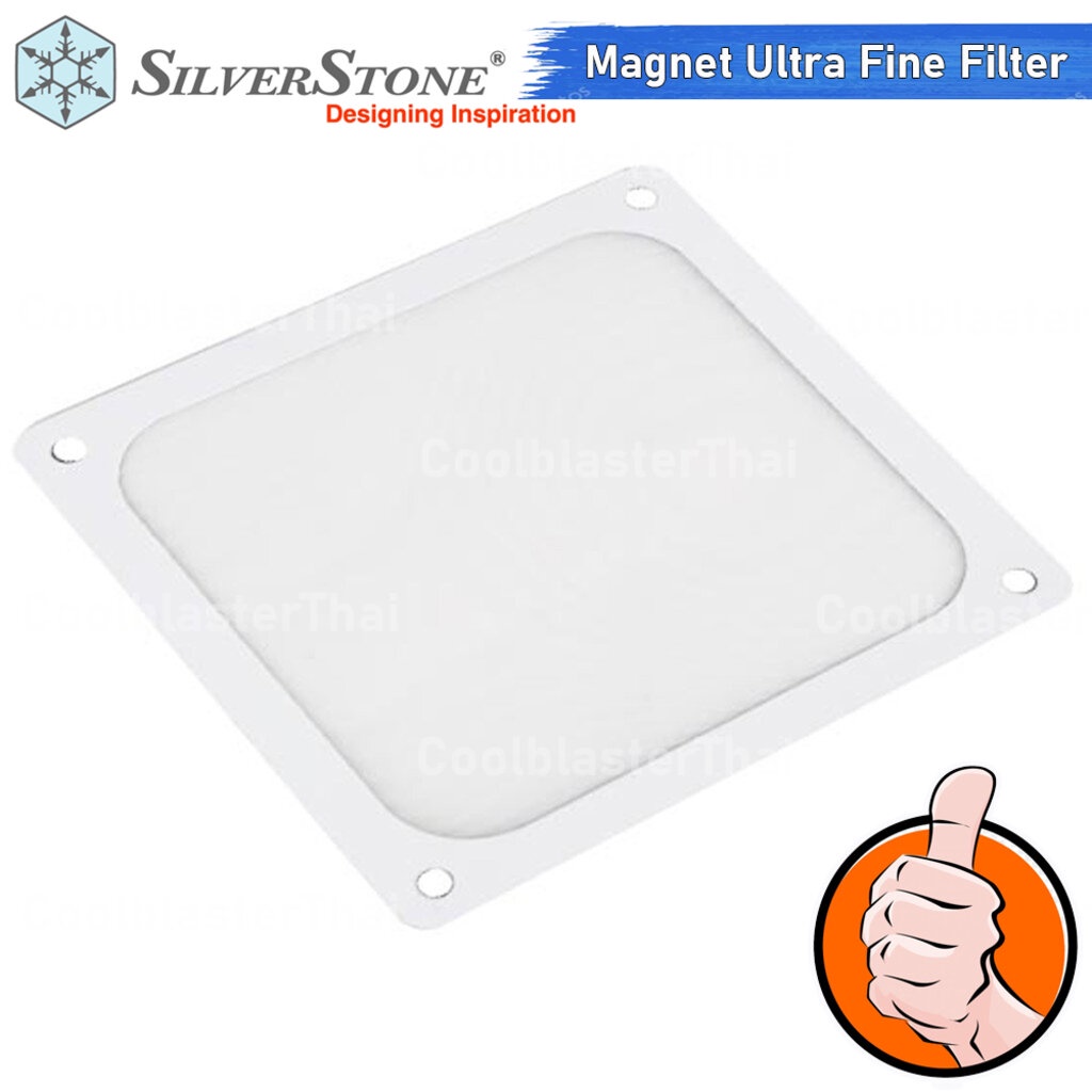 พัดลม ☂🔥กรองพัดลมละเอียด Fan Filter 120 mm. Magnet SilverStone Ultra Fine (FF123W)✶