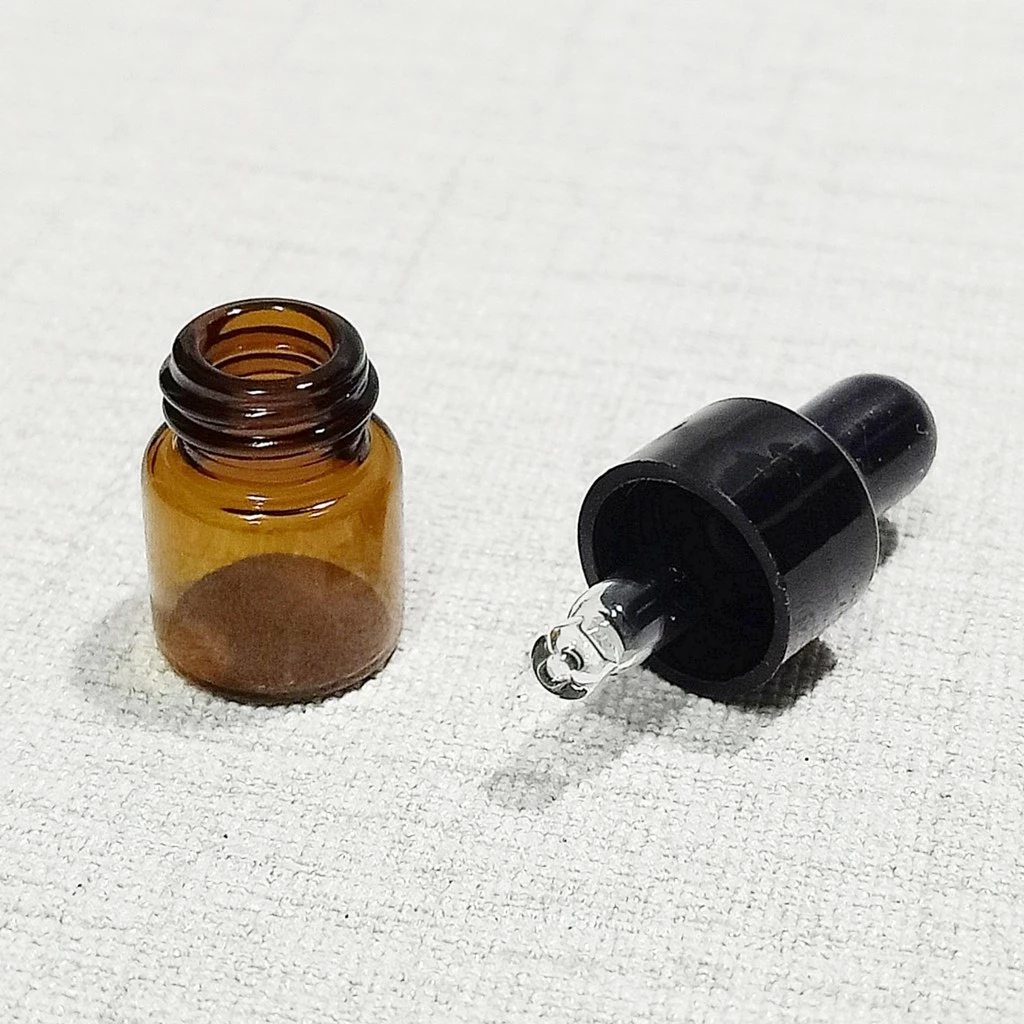 ขวดแก้วสีชา จุกดรอปเปอร์ 1/2/3/5ml เติมได้ ใช้ซ้ำได้ thumbnail 7