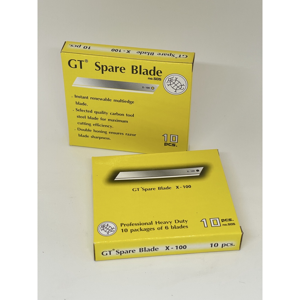 ใบมีดคัตเตอร์ GT ไม่มีข้อหัก ขนาดเล็ก X-100 และ X-100S40