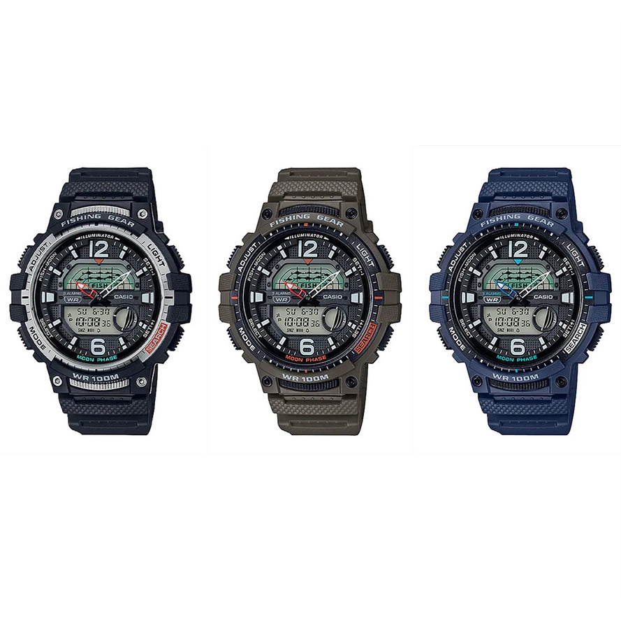 Casio Standard นาฬิกาข้อมือผู้ชาย สายเรซิ่น รุ่น WSC,WSC-1250,WSC-1250H(WSC-1250H-1A,WSC-1250H-2A,WS