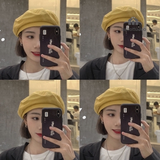 Women Beret Cap Hats Stylish Artist Painter Newsboy Caps Black Grey Beret Hats