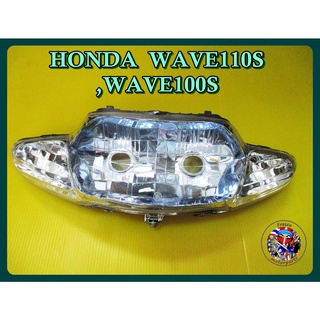 ไฟหน้า(เพชร)ติดรถ   หน้ากว้าง 39ซม -  HONDA  WAVE110S,WAVE100S Headlight