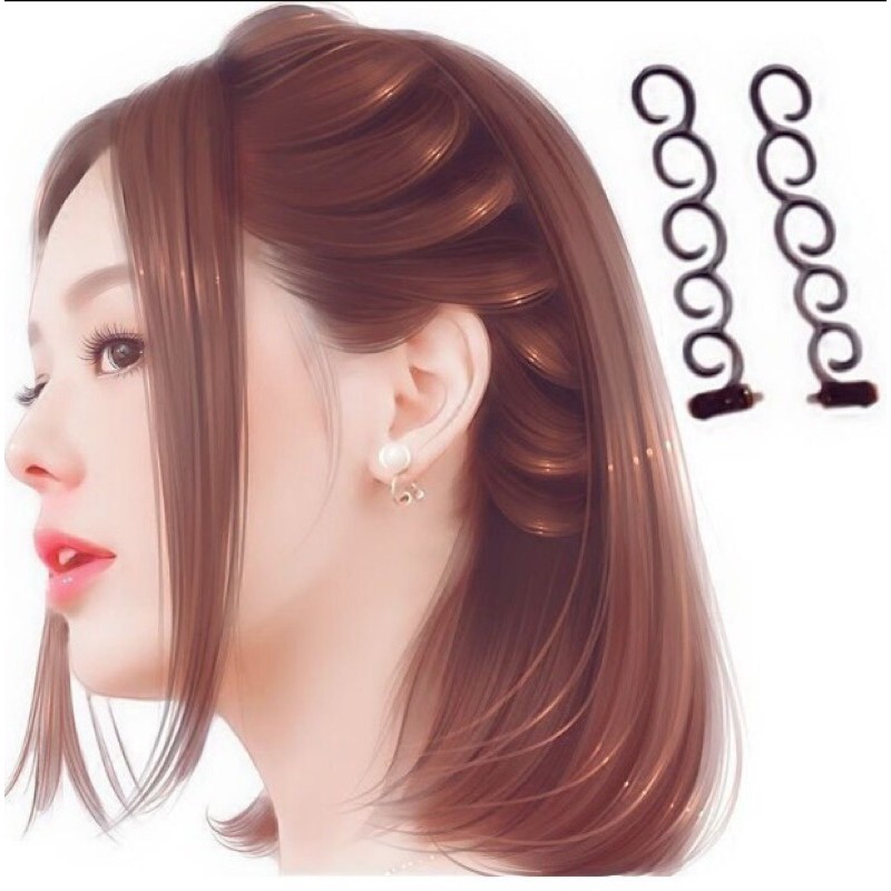 1ชุดมี2ชิ้น อุปกรณ์ช่วยถักเปียสวย รุ่นใหม่  รหัสh-41