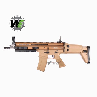 WE SCAR L GBB TAN สีแทน แถมอุปกรณ์พร้อมเล่นครบชุด,ของเล่นบีบีกัน