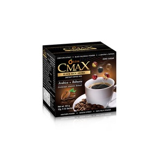 กาแฟ S.O.M. CMAX BLACK RICH AROMA ซีแมคซ์ แบล็ก ริช อโรมา 12 ซอง