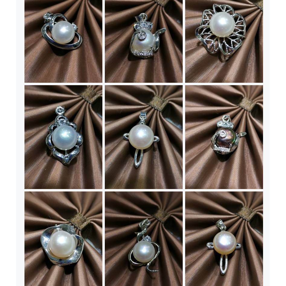 จี้มุกแท้100% มุกน้ำจืดแท้ จี้สวย ราคาถูก Fresh Water Pearl สินค้าพร้อมส่งจากไทย A