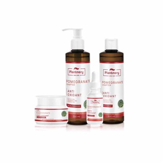 Plantnery Pomegranate Set Exclusive First Toner /Intense Serum/Facial Cleanser /Sleeping Mask