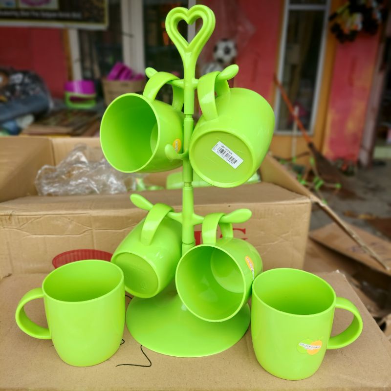 GANTUNGAN Mok 7015 ชุดถ้วยพร้อมที่แขวนต้นไม้