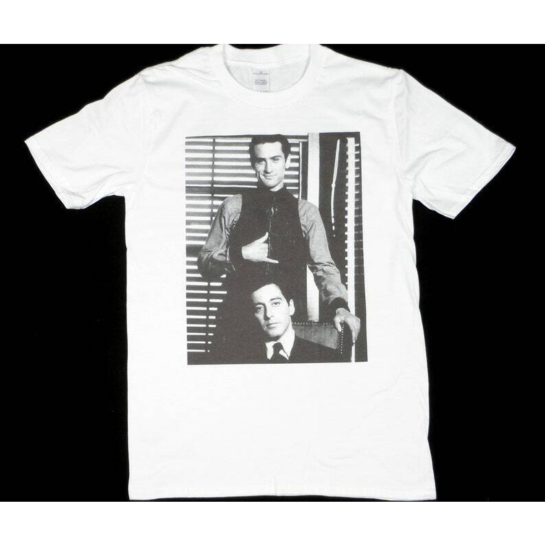 ผ้าฝ้าย 100%เสื้อยืด พิมพ์ลาย The Godfather Al Pacino And Robert De Niro สําหรับผู้ชาย เวลาว่าง sizes-5xl