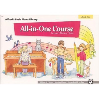 หนังสือเปียโน Alfred Piano Library all-in-one course book1