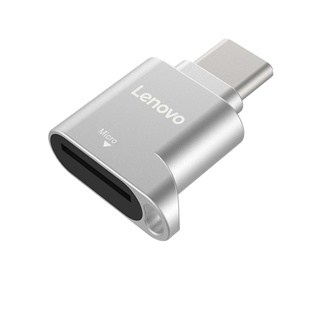 Lenovo ตัวแปลงอ่านการ์ดความจำ USB Type C 480Mbps 512GB USB-C TF Micro SD OTG Type-C สําหรับแล็ปท็อป สมาร์ทโฟน