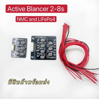 2-8S 1.2A Balance Li-Ion Lifepo4 แบตเตอรี่ลิเธียม Active Equalizer Balancer โมดูลการถ่ายโอนพลังงานอุปนัย BMS สำหรับ 3S 4